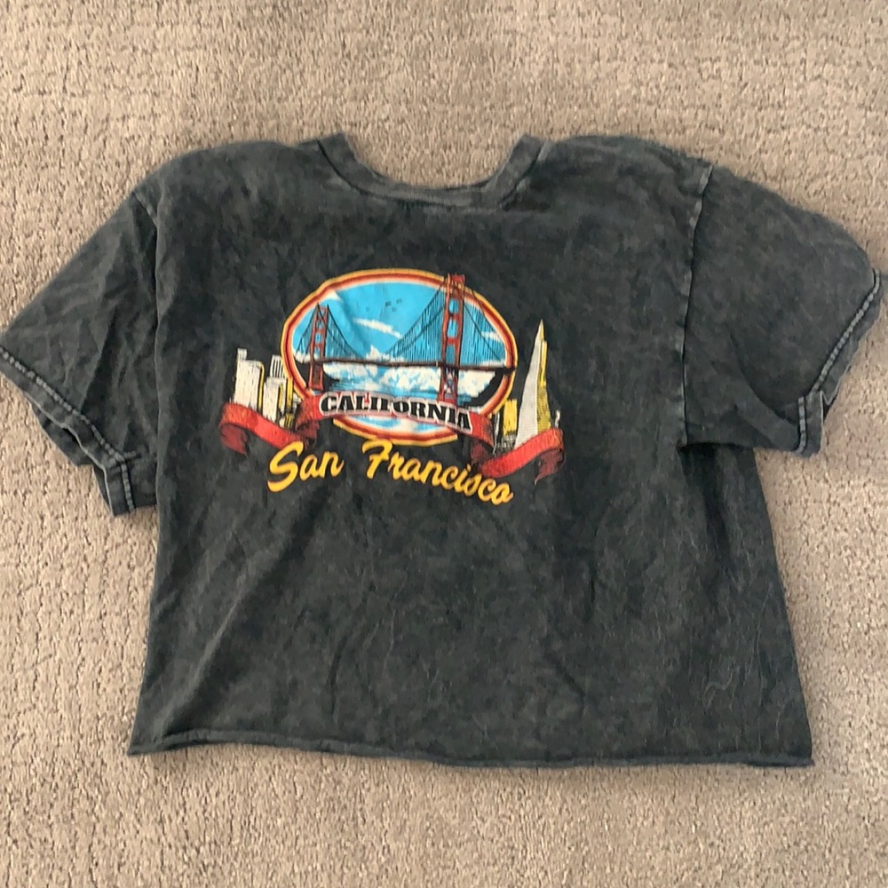 brandy melville cropped tee